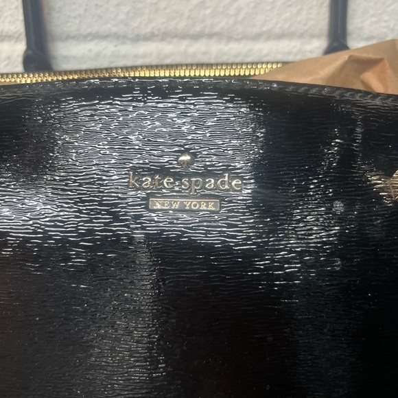 Kate Spade Shiny Black Tote Bag - Picture 2 of 8